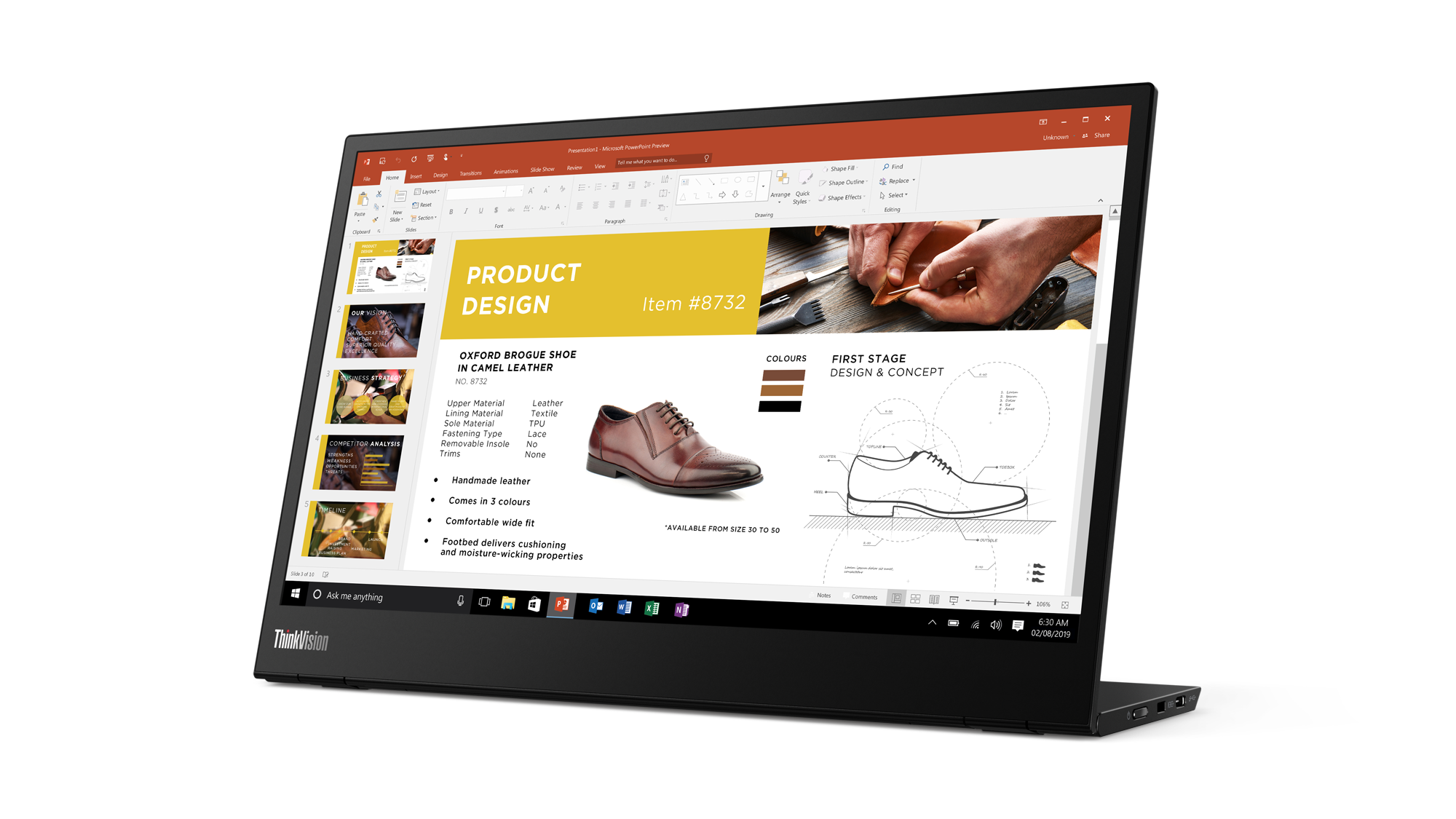 ThinkVision M14 Touch (USB C ONLY-POWER ADAPTER IS NOT PROVIDED)