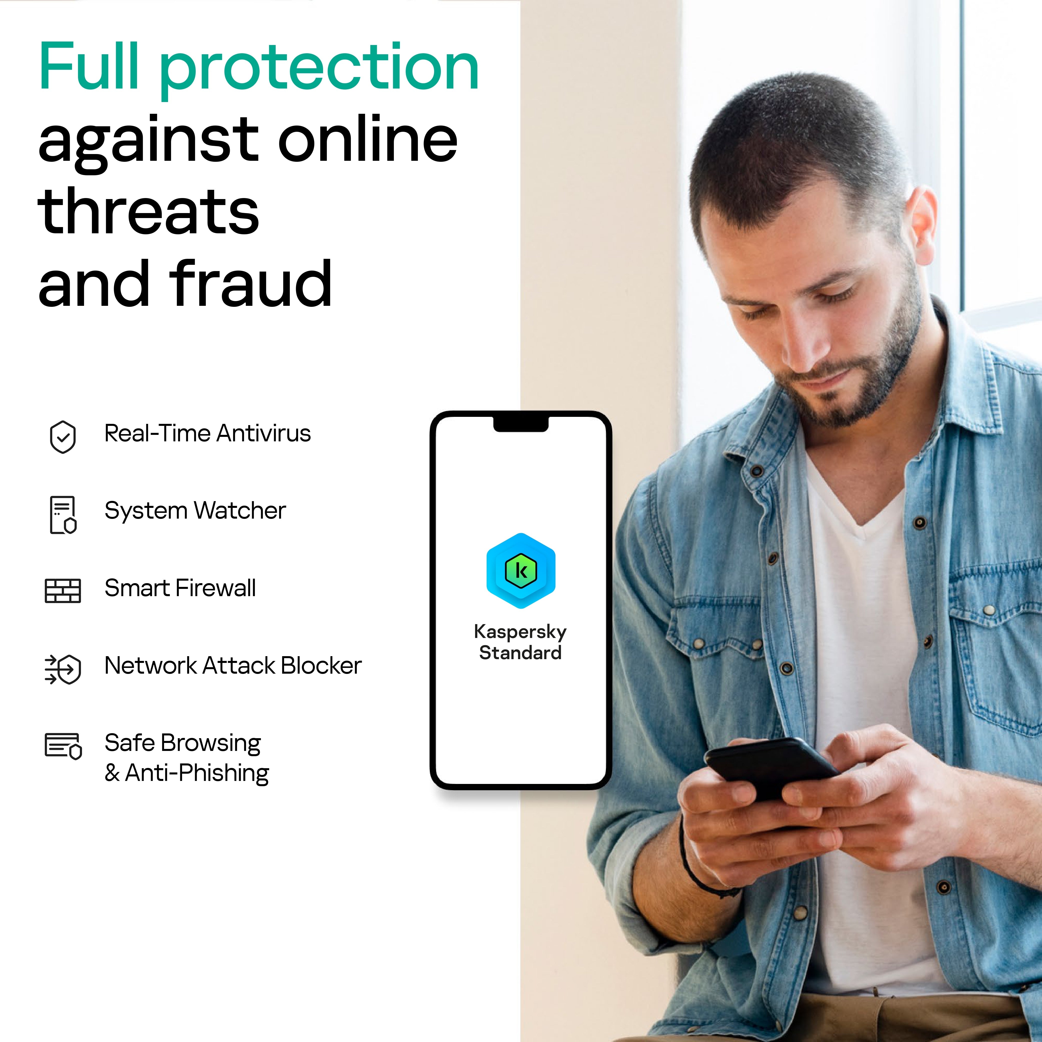 Kaspersky Standard Antivirus 2024 - (ESD) Electronic Licence