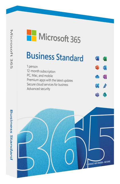 Microsoft 365 Business Standard - Retail Box pack (1 year subscription) - 1 user (5 devices)