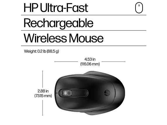 HP 515 Ultra-Fast Rechargeable Wireless Mouse