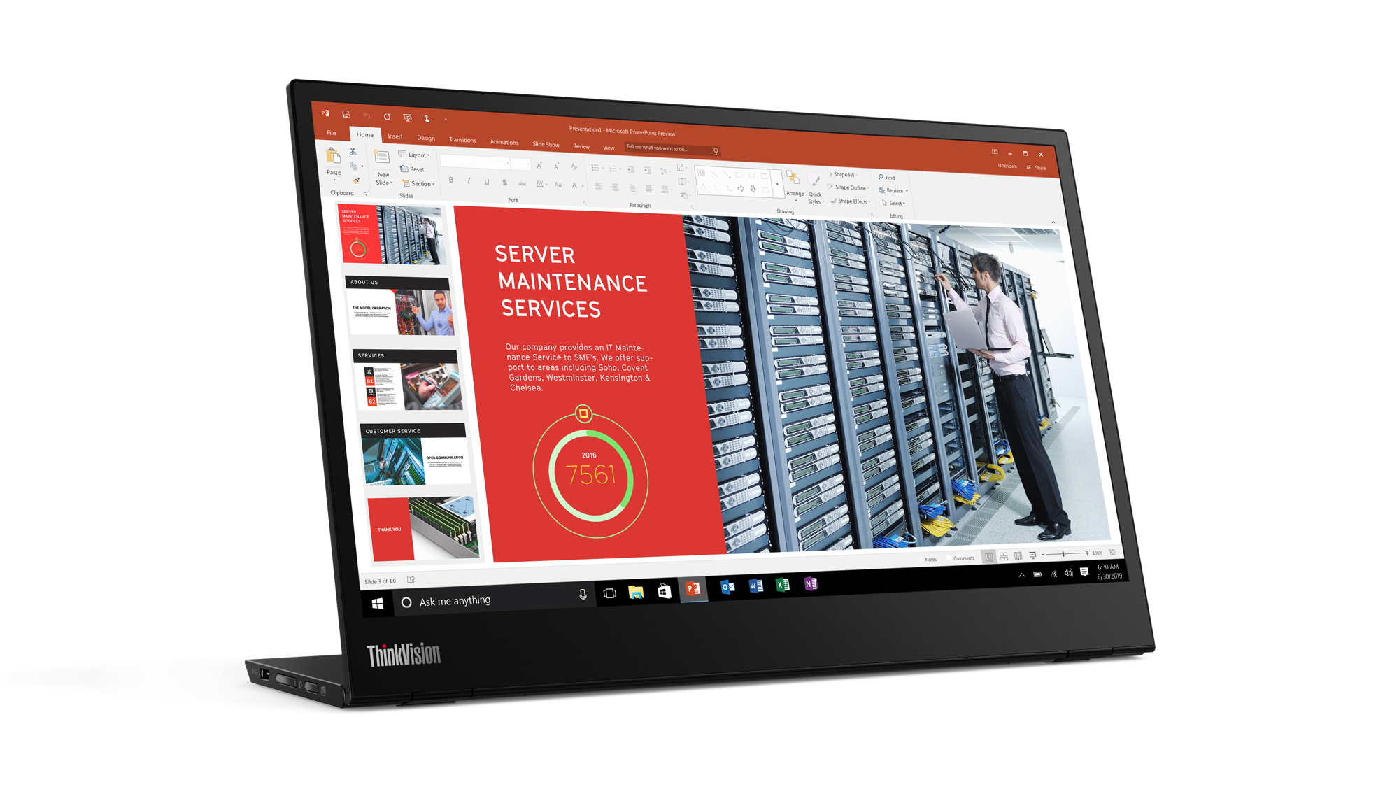 ThinkVision M14 Touch (USB C ONLY-POWER ADAPTER IS NOT PROVIDED)
