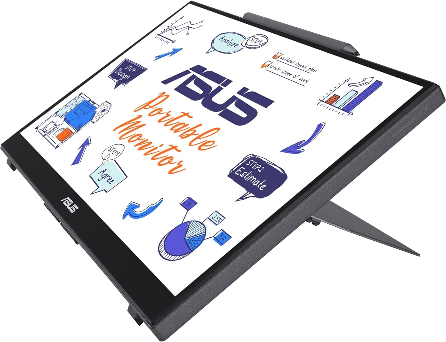 ASUS 14-Inch ZenScreen Ink MB14AHD Portable Monitor