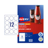 AV Lbl L7105 Rd 60mm 12Up Pk10
