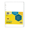 Mbg Dividers Wht Mnlla A4 6Tab