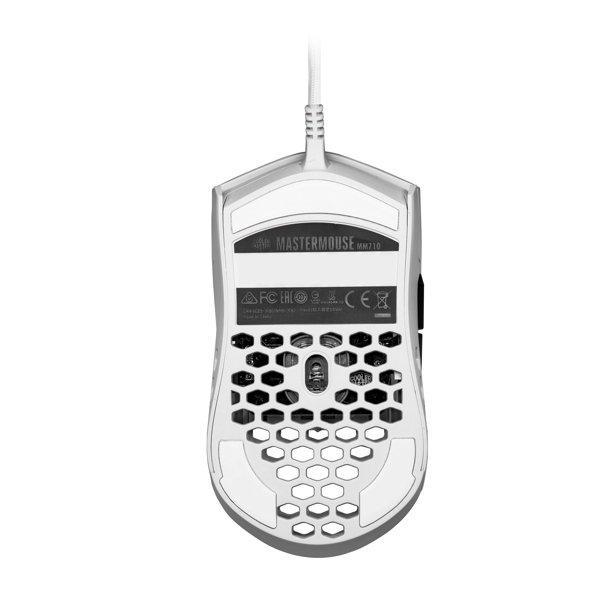 Cooler Master Mouse MM710 Optical Mouse, 16000DPI Sensor, Matte White