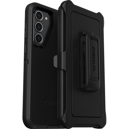 OtterBox Defender Samsung Galaxy S23+ 5G (6.6') Case Black - (77-91027), DROP+ 4X Military Standard, Included Holster, Rugged, 7 Years Warranty