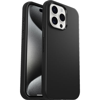 OtterBox Symmetry Apple iPhone 15 Pro Max (6.7') Case Black - (77-92631), Antimicrobial,DROP+ 3X Military Standard,Ultra-Sleek,7 Years Warranty