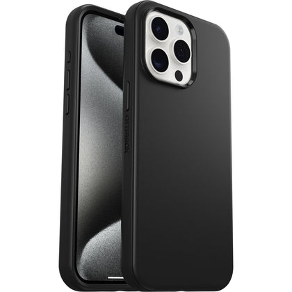 OtterBox Symmetry+ MagSafe Apple iPhone 15 Pro Max (6.7') Case Black - (77-92897), Antimicrobial, DROP+ 3X Military Standard, 7 Years Warranty