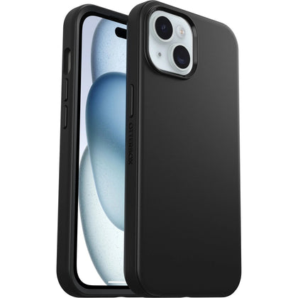 OtterBox Symmetry+ MagSafe Apple iPhone 15 / iPhone 14 / iPhone 13 (6.1') Case Black - (77-92928), DROP+ 3X Military Standard,7 Years Warranty