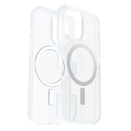 OtterBox React MagSafe Apple iPhone 16 (6.1') Case Clear - (77-96245),DROP+ Military Standard,Hard case with Soft Grip Edges, 7 Years Warranty