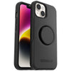 OtterBox Otter + Pop Symmetry Apple iPhone 14 Plus Case Black - (77-88743), DROP+ 3X Military Standard, Swappable PopGrip, 7 Years Warranty