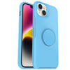 OtterBox Otter + Pop Symmetry Apple iPhone 14 Plus Case You Cyan This? (Blue)-(77-88783),DROP+ 3X Military Standard,Swappable PopGrip,7 Years Warranty