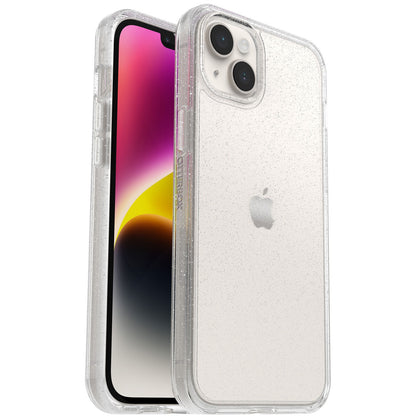 OtterBox Symmetry Clear Apple iPhone 14 Plus Case Stardust (Clear Glitter) - (77-88595), DROP+ 3X Military Standard, Raised Edges, 7 Years Warranty