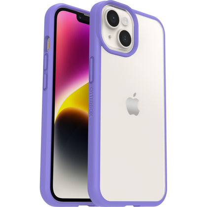 OtterBox React Apple iPhone 14 Case Purplexing (Purple) - (77-88886), DROP+ Military Standard, Hard Case, Soft Grip, Ultra-Slim, 7 Years Warranty