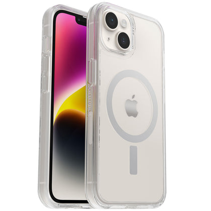 OtterBox Symmetry+ Clear MagSafe Apple iPhone 14 / iPhone 13 Case Clear - (77-8928), DROP+ 3X Military Standard, Ultra-Sleek, 7 Years Warranty