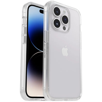 OtterBox Symmetry Clear Apple iPhone 14 Pro Case Clear - (77-88620), DROP+ 3X Military Standard, Raised Edges, Ultra-Sleek, 7 Years Warranty