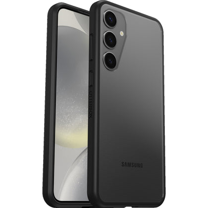 OtterBox React Samsung Galaxy S24+ 5G (6.7') Case Clear/Black - (77-94666),DROP+ Military Standard, Wireless Charging Compatible, 7 Years Warranty