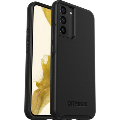 OtterBox Symmetry Samsung Galaxy S22+ 5G (6.6') Case Black - (77-86432), Antimicrobial, DROP+ 3X Military Standard, Raised Edges, 7 Years Warranty