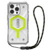 UAG Pathfinder Clear MagSafe Apple iPhone 16 Pro Max (6.9') Rugged Case + Black Neon Lanyard - Active Neon (1144651BV01), 10 Years Warranty