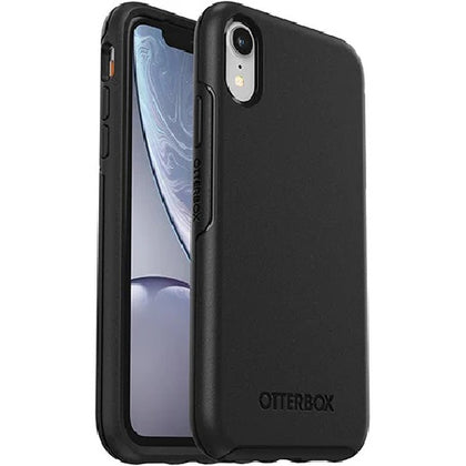 (LS) OtterBox Symmetry Apple iPhone XR Case Black - (77-59818), Antimicrobial, DROP+ 3X Military Standard, Raised Edges, Ultra-Sleek, 7 Years Warranty