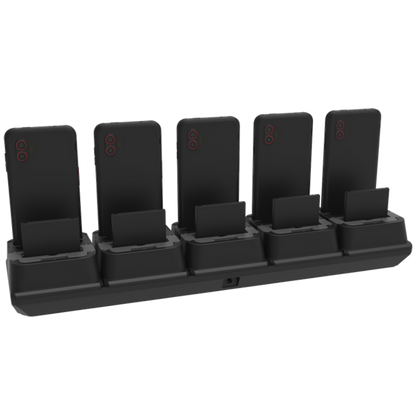 Samsung (KOAMTAC) XCover6 Pro Phone & Battery Charging Dock (Black) | 5 Slot POGO