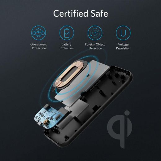 ANKER Qi-Certified PowerWave Base Pad - Black