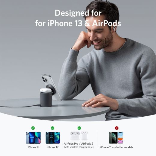 ANKER MagGo 623 Magnetic Wireless Charger - Black