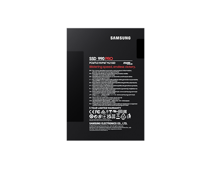 SAMSUNG 990 PRO PCIe 4.0 NVMe M.2 SSD 1TB