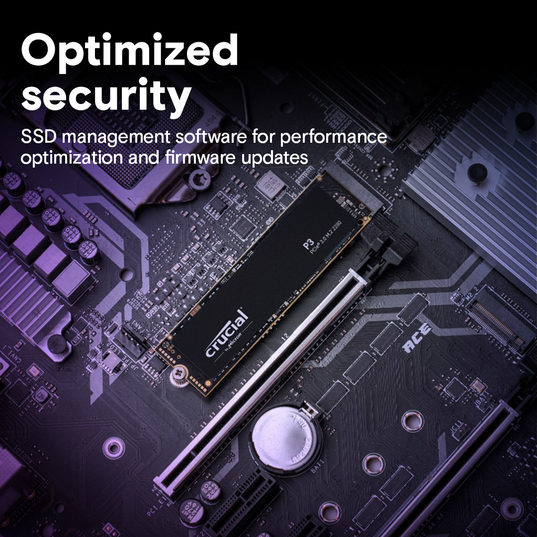 CRUCIAL P3 4TB, M.2 Internal NVMe PCIe SSD