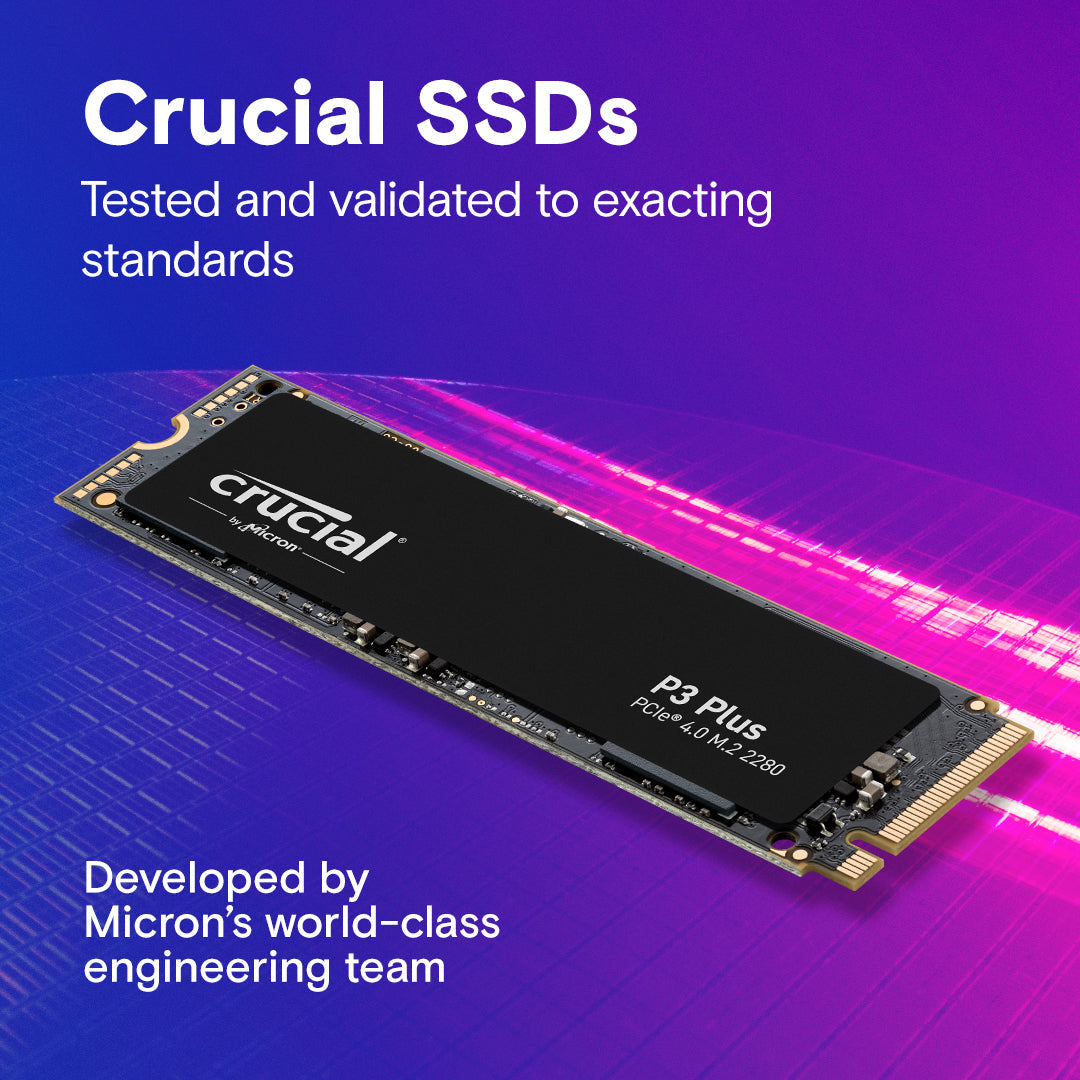 CRUCIAL P3 PLUS 500GB, M.2 INTERNAL NVMe PCIe4 SSD
