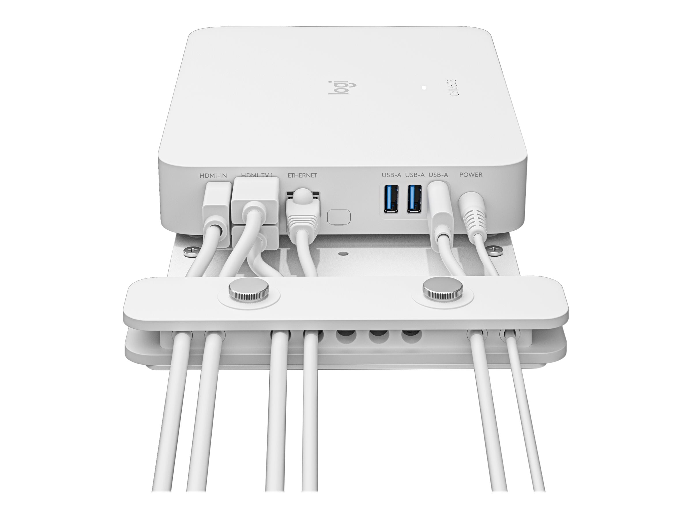 LOGITECH TAP PC Mount W/CABLE RETENTION. SUITABLE FOR LOGITECH ROOM MATE, INTEL NUC PC