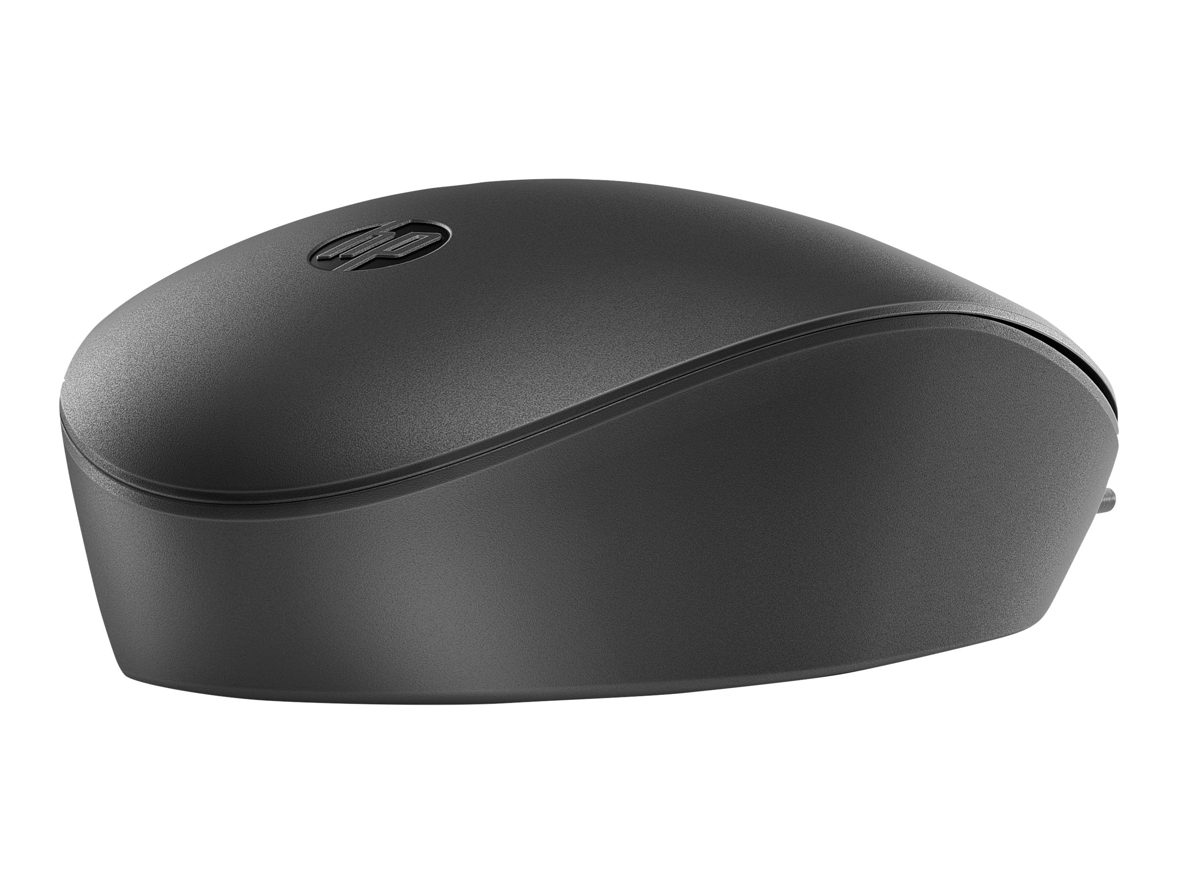 HP 125 Wired USB Mouse (265A9UT) – 1200 DPI Optical, Ergonomic Black Mouse