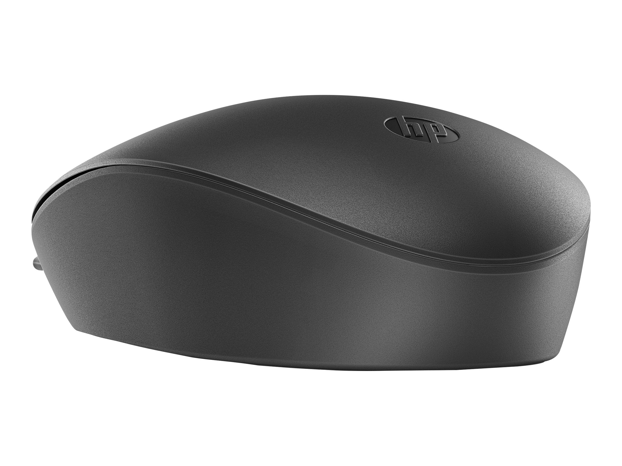 HP 125 Wired USB Mouse (265A9UT) – 1200 DPI Optical, Ergonomic Black Mouse