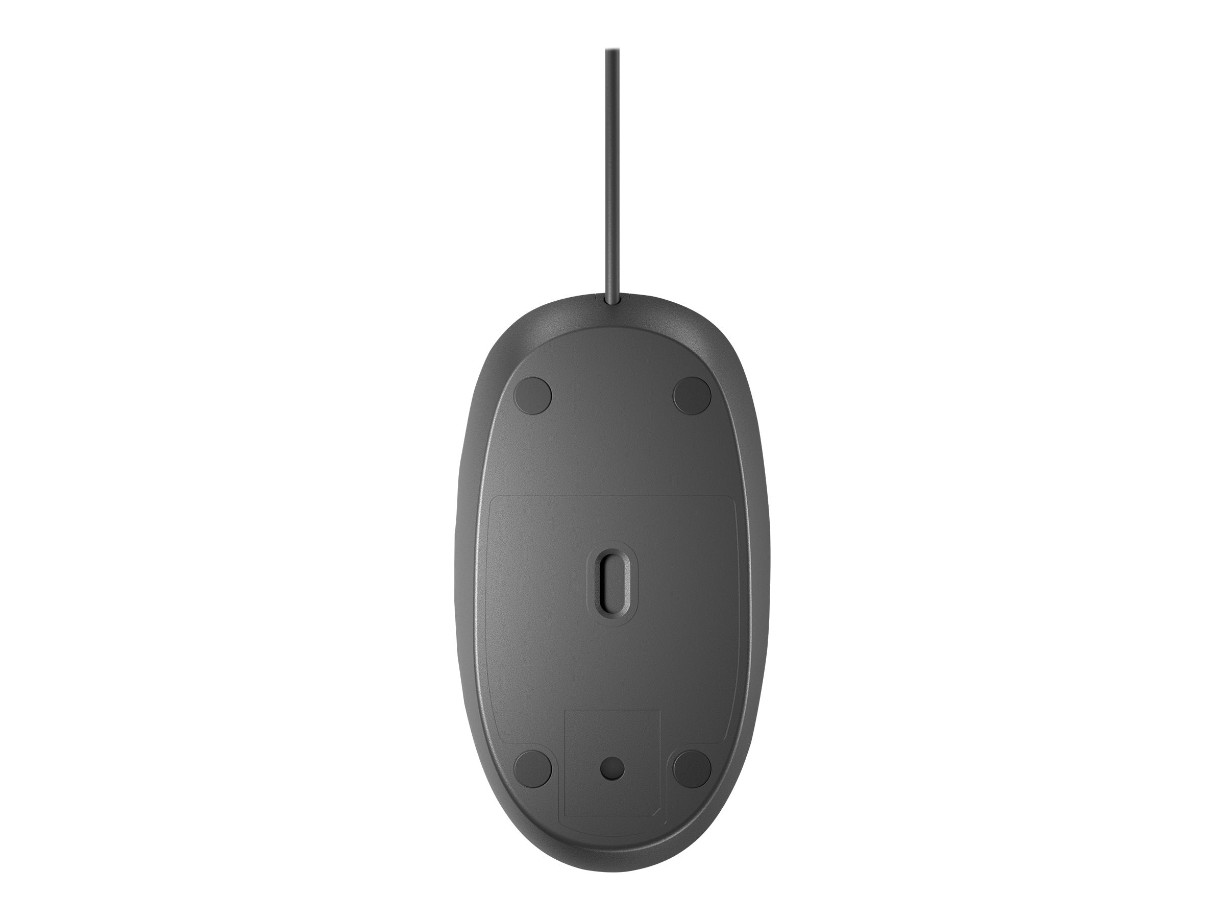 HP 125 Wired USB Mouse (265A9UT) – 1200 DPI Optical, Ergonomic Black Mouse