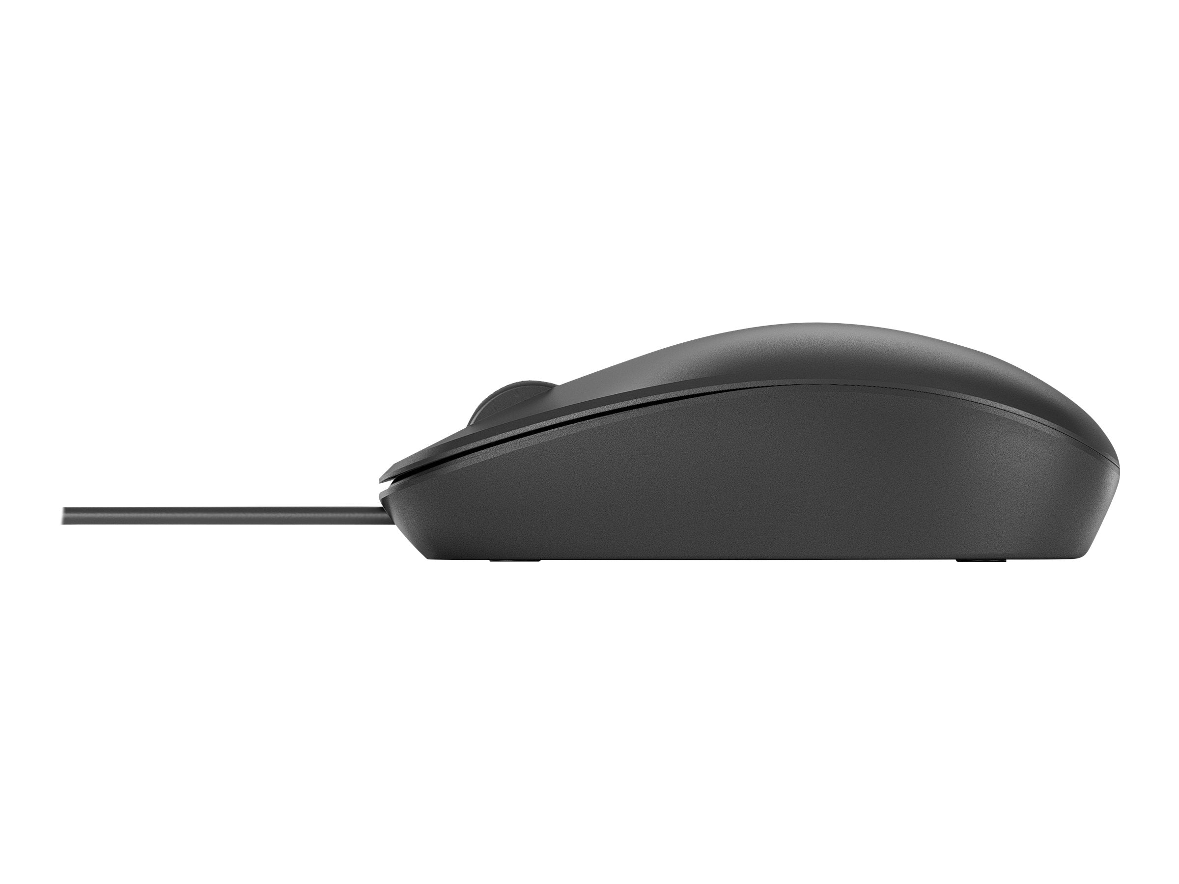 HP 125 Wired USB Mouse (265A9UT) – 1200 DPI Optical, Ergonomic Black Mouse