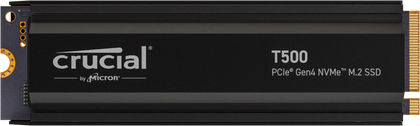 Crucial T500 2TB PCIe Gen4 NVMe M.2 Internal SSD with heatsink