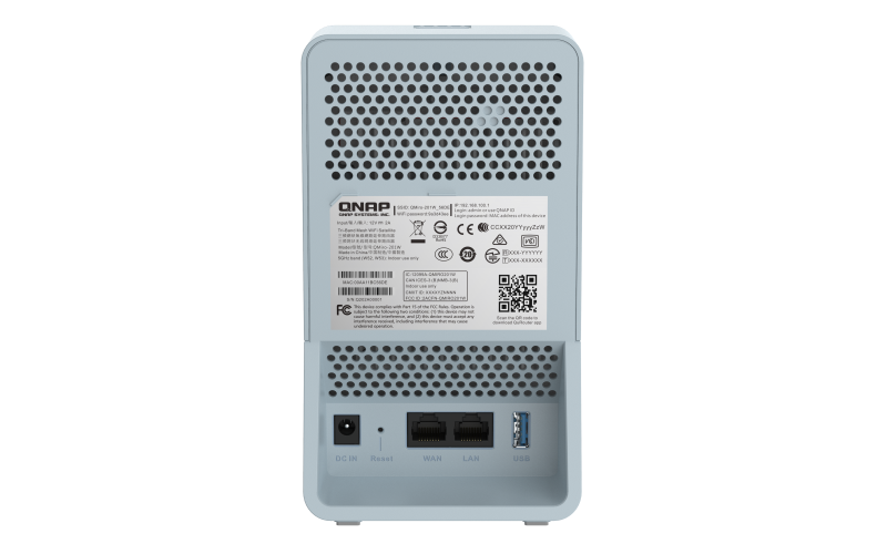 QNAP WIFI MESH TRI-BAND HOME SD-WAN ROUTER, GbE(2), 2YR WTY
