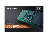 Samsung 860 EVO 1TB, M.2 Internal SATA SSD MZ-N6E1T0BW