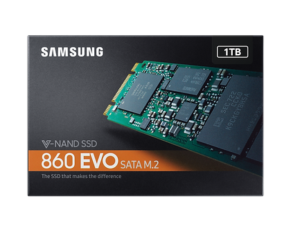 Samsung 860 EVO 1TB, M.2 Internal SATA SSD MZ-N6E1T0BW